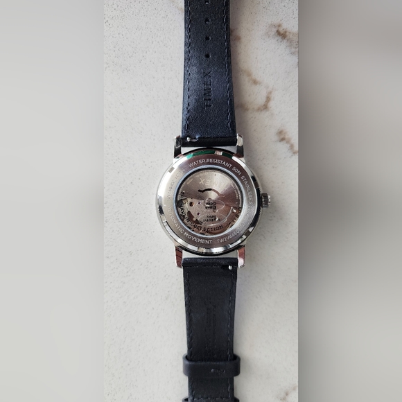 Slightly Used Timex Marlin® Automatic 40mm Leather Strap Watch (TW2V44600) - Picture 4 of 15